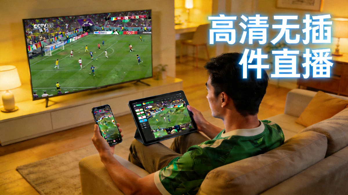 中国体育直播平台高清无插件观赛体验展示 - 球迷在多个设备上观看足球比赛